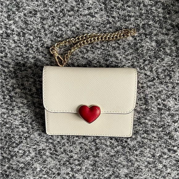 Kate Spade NWT Red Heart Crossbody, Wallet & Scarf - Picture 3 of 6